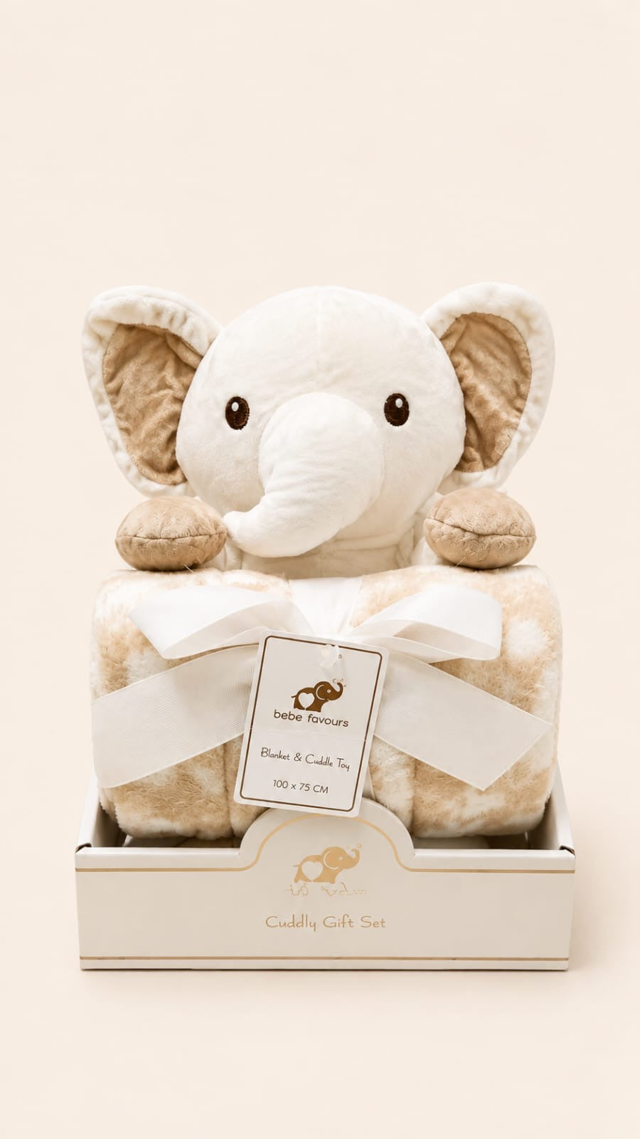 Elephant Cuddle Toy & Blanket Gift Set 🐘