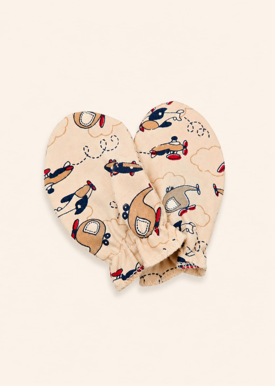Soft Cotton Anti-Scratch Baby Mittens