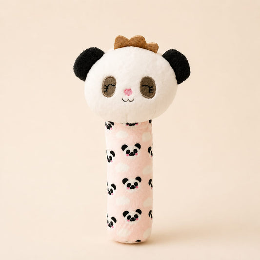 “Cute Panda Baby Rattle – Plush Toy”