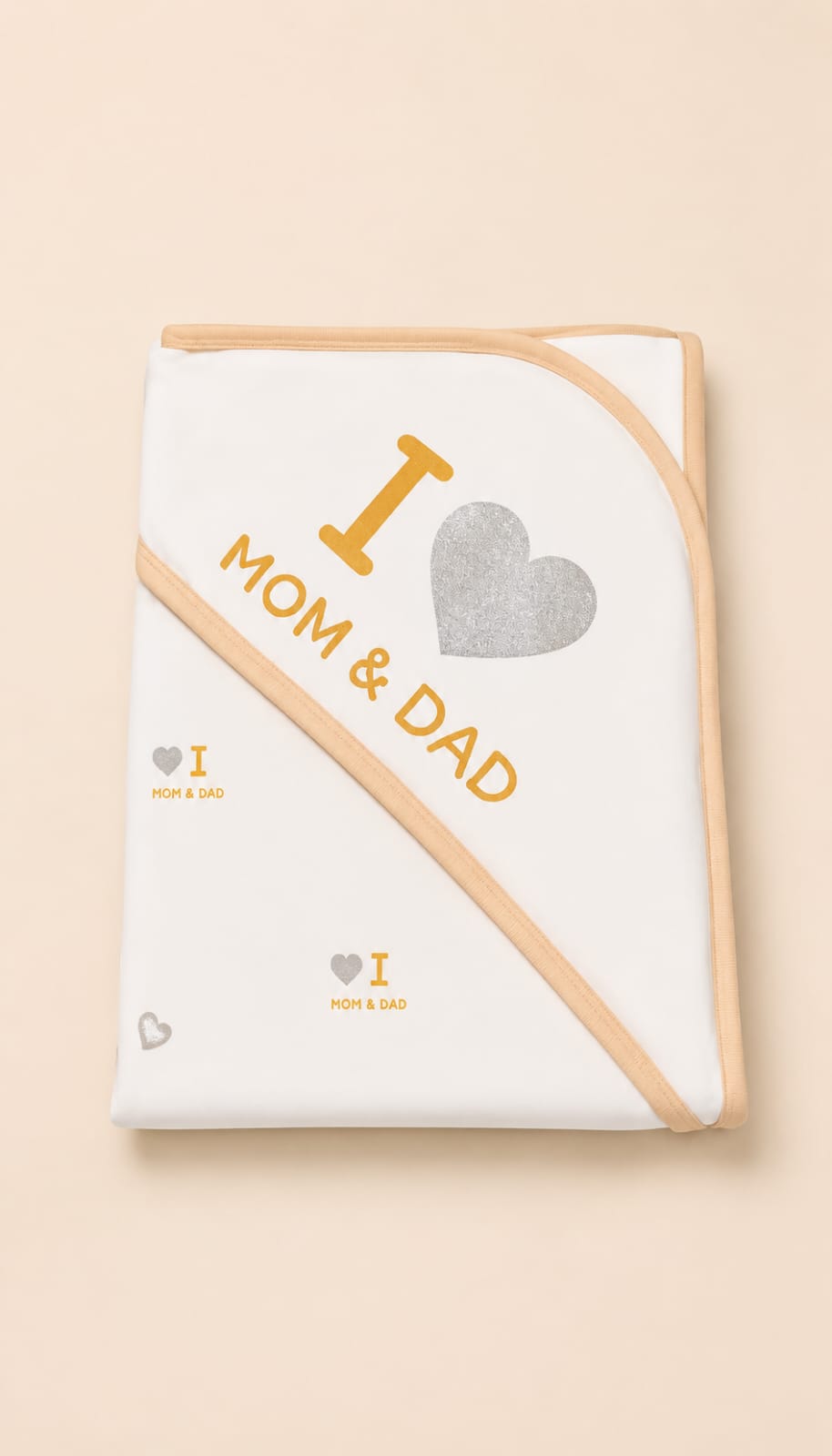 I Love Mom & Dad Baby Wrapping Sheet