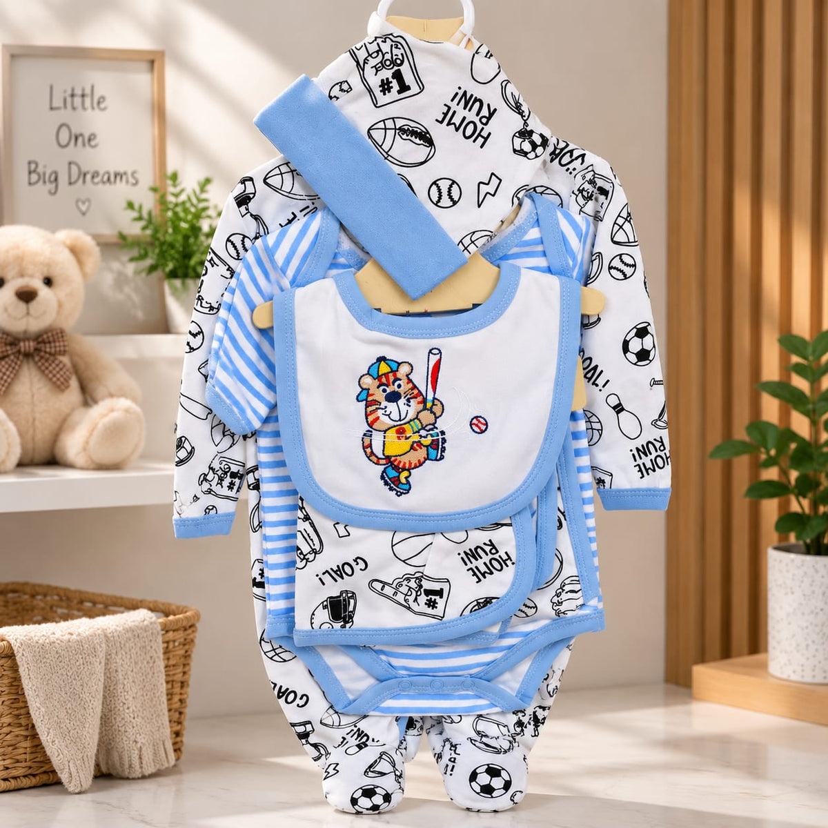Playful Sports Tiger 5-Piece Baby Clothing Set ( Thailand )