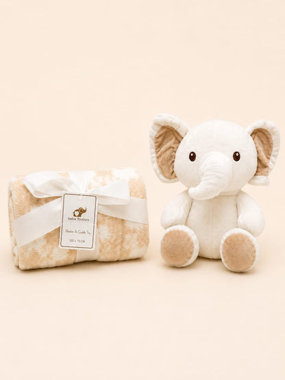 Elephant Cuddle Toy & Blanket Gift Set 🐘