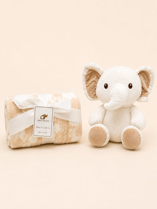 Elephant Cuddle Toy & Blanket Gift Set 🐘