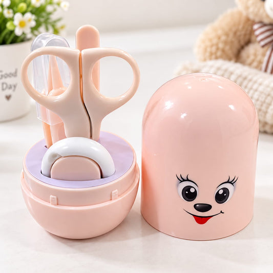 Portable Cute Bear Baby Manicure Set with Storage Case