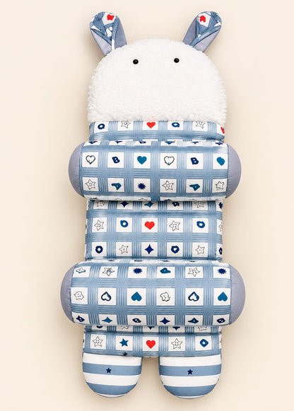 Velvet Adjustable Baby Flat Head Prevention  With Furr (Bunny Theme)