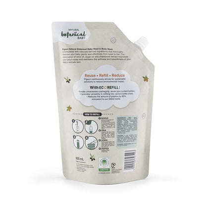 NATURAL BOTANICAL HEAD & BODY WASH REFILL 900ML