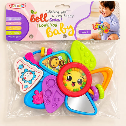 Multi-Sensory Flower & Boat Baby Rattle Set