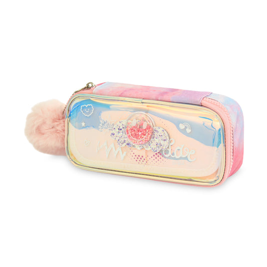 Cute Iridescent Glitter Smiley Stationery Pouch