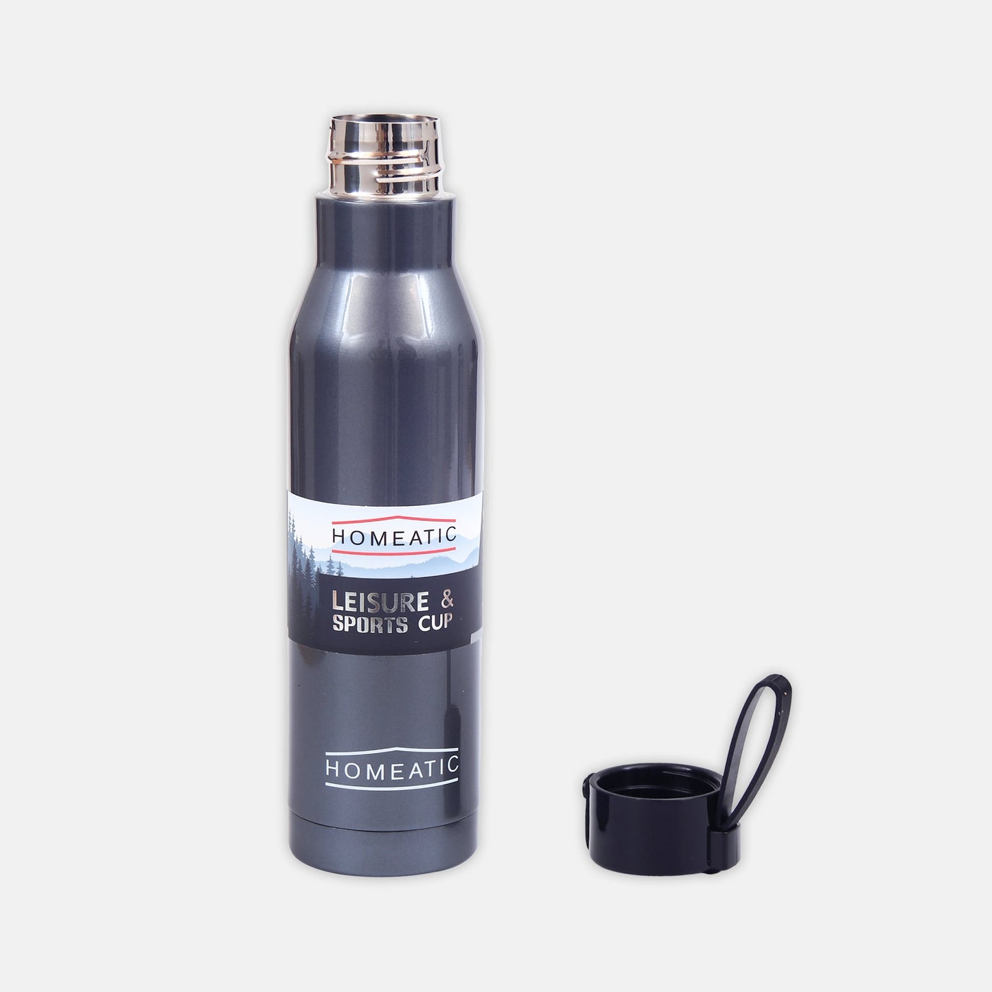 HOMEATIC STEEL WATER BOTTLE - 500ML BLUE
