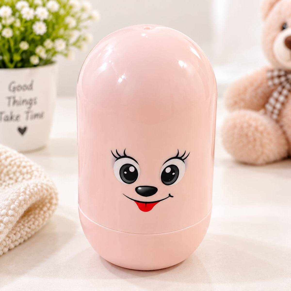 Portable Cute Bear Baby Manicure Set with Storage Case
