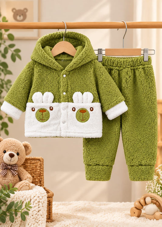 Little Bear Hug Fleece Hoodie Set