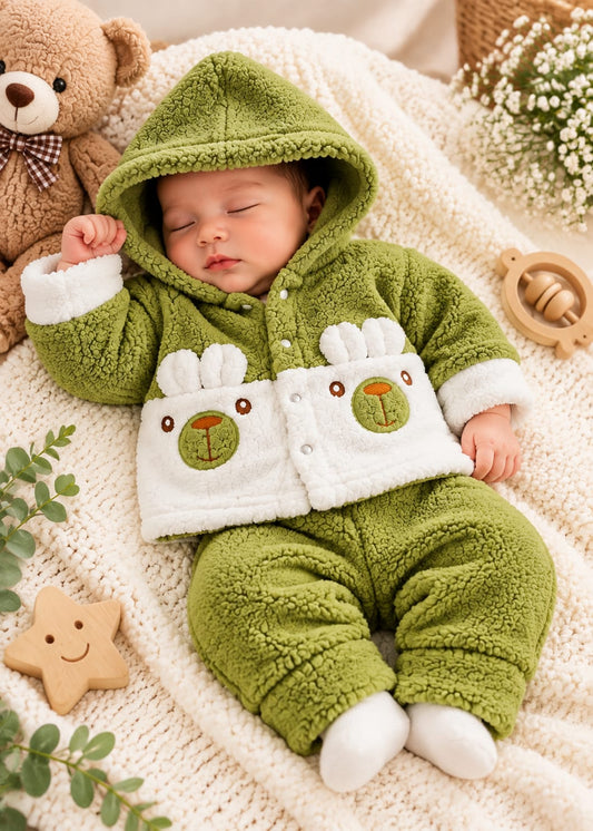 Little Bear Hug Fleece Hoodie Set