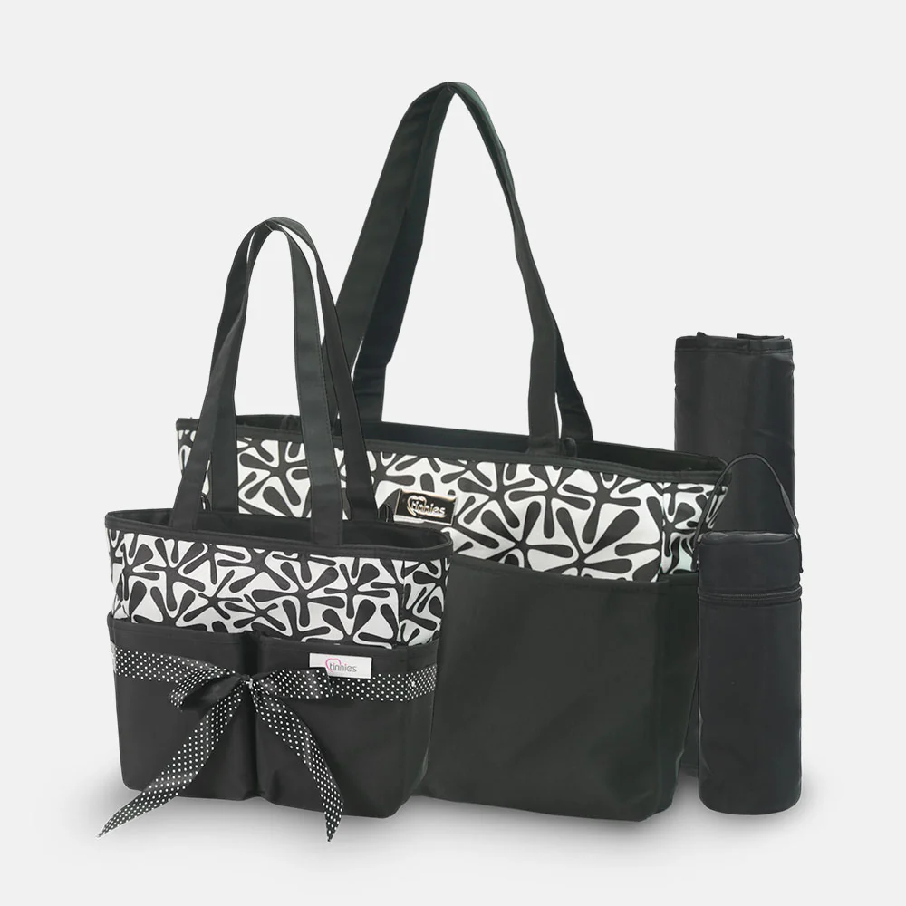 Baby Diaper Bag Black Smart & Spacious