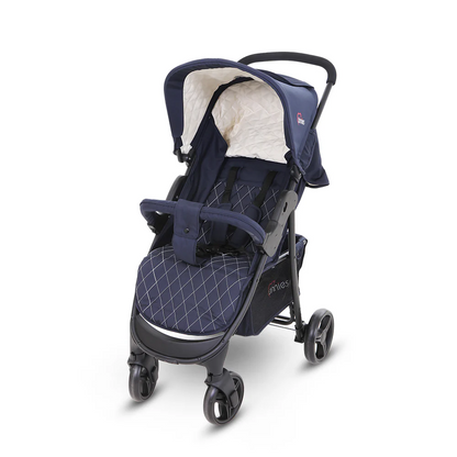 TINNIES BABY STROLLER-BLUE