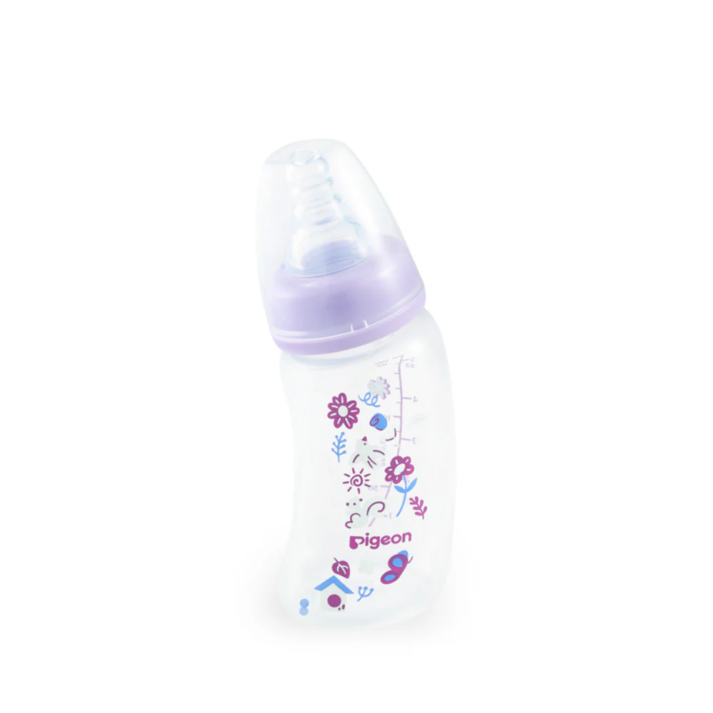 PIGEON CURVE NURSING BOTTLE PP 150ML GARDEN