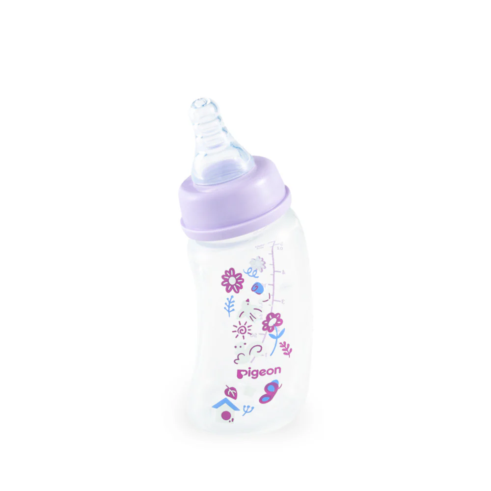 PIGEON CURVE NURSING BOTTLE PP 150ML GARDEN