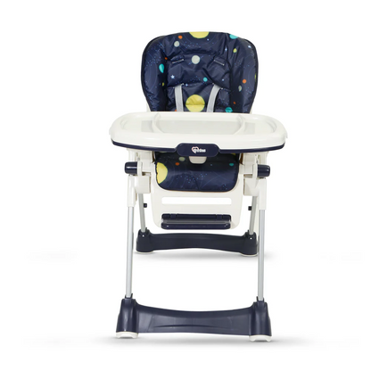 Tinnies BABY ADJUSTABLE HIGH CHAIR-BLUE PLANET