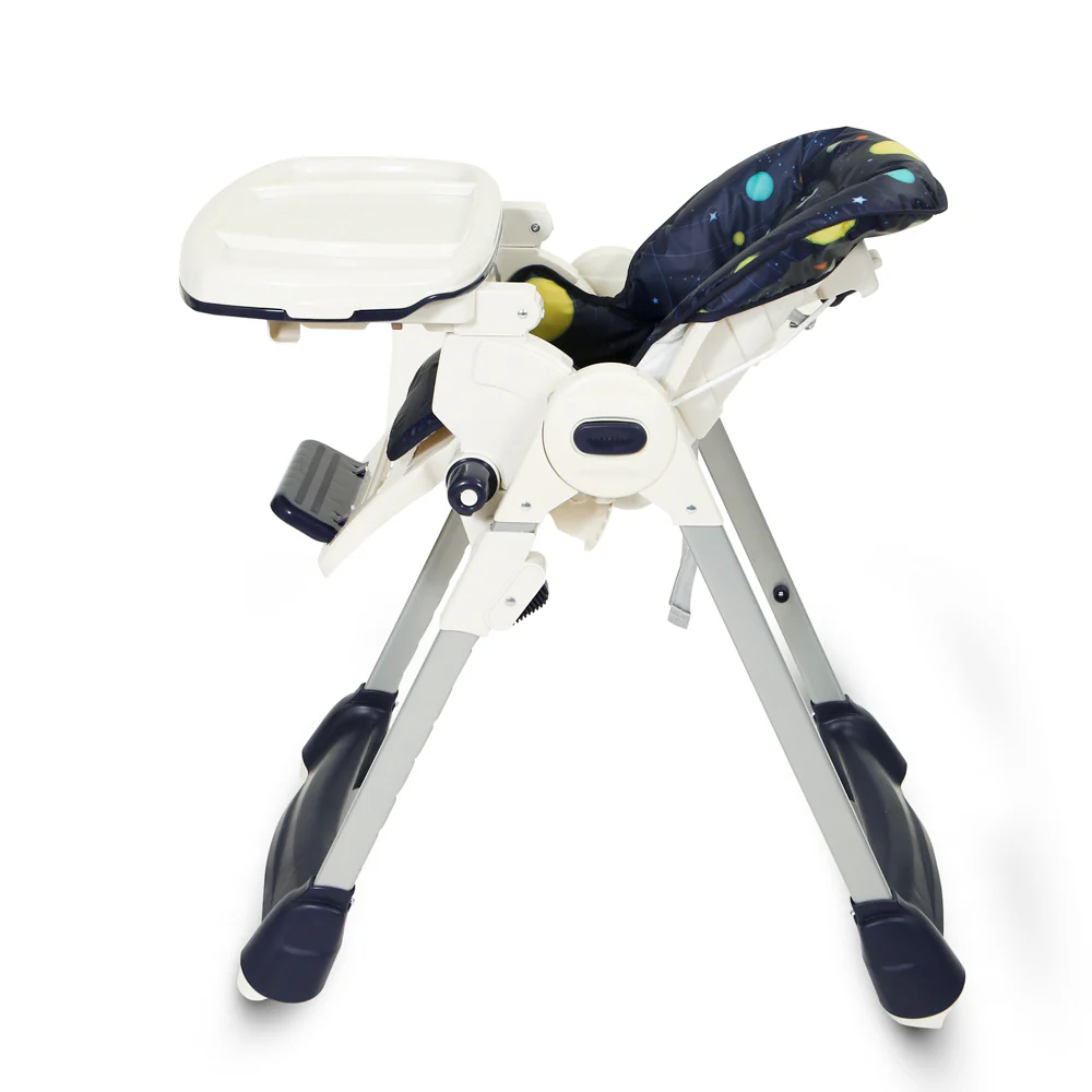 Tinnies BABY ADJUSTABLE HIGH CHAIR-BLUE PLANET