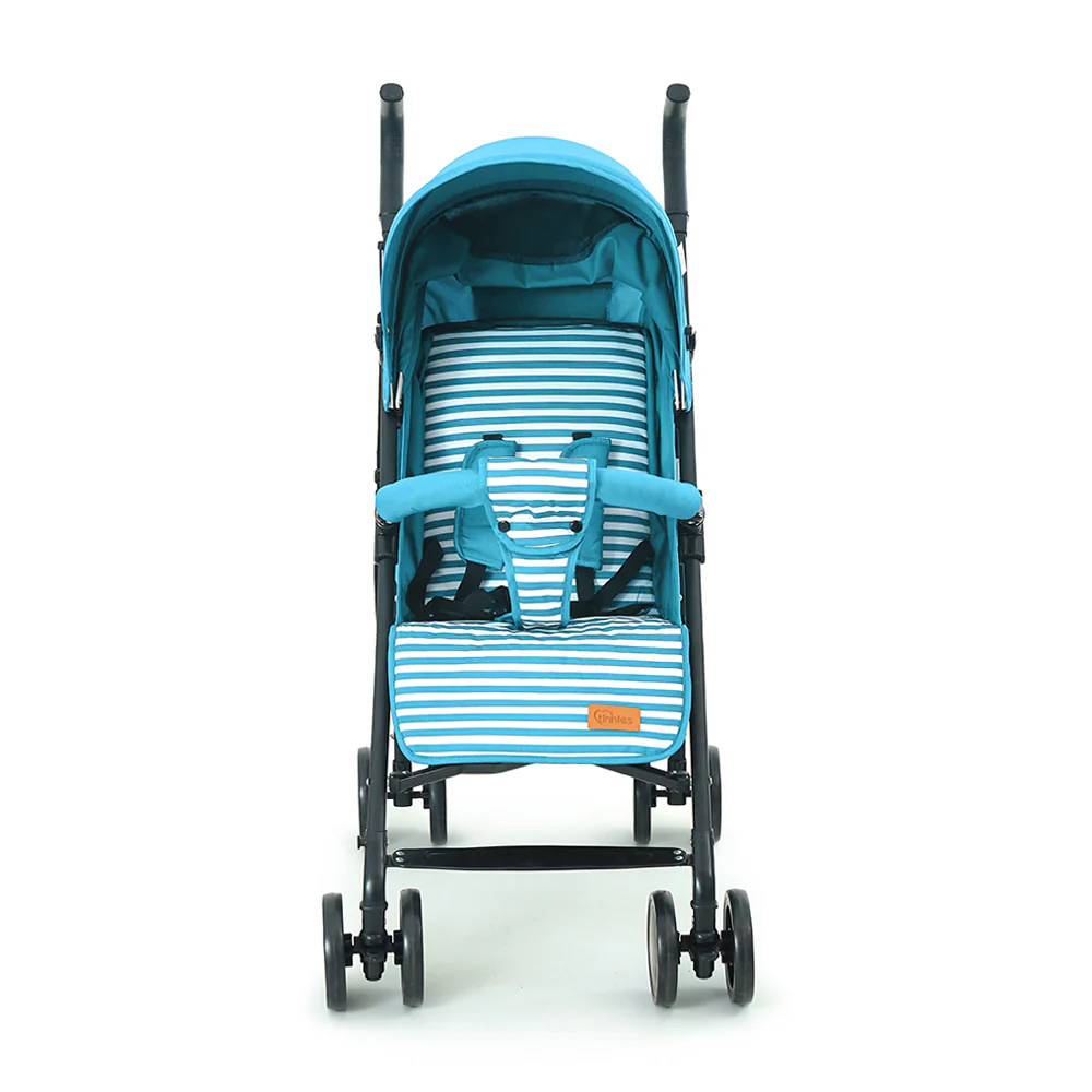 TINNIES BABY BUGGY - GREEN STRIPPED