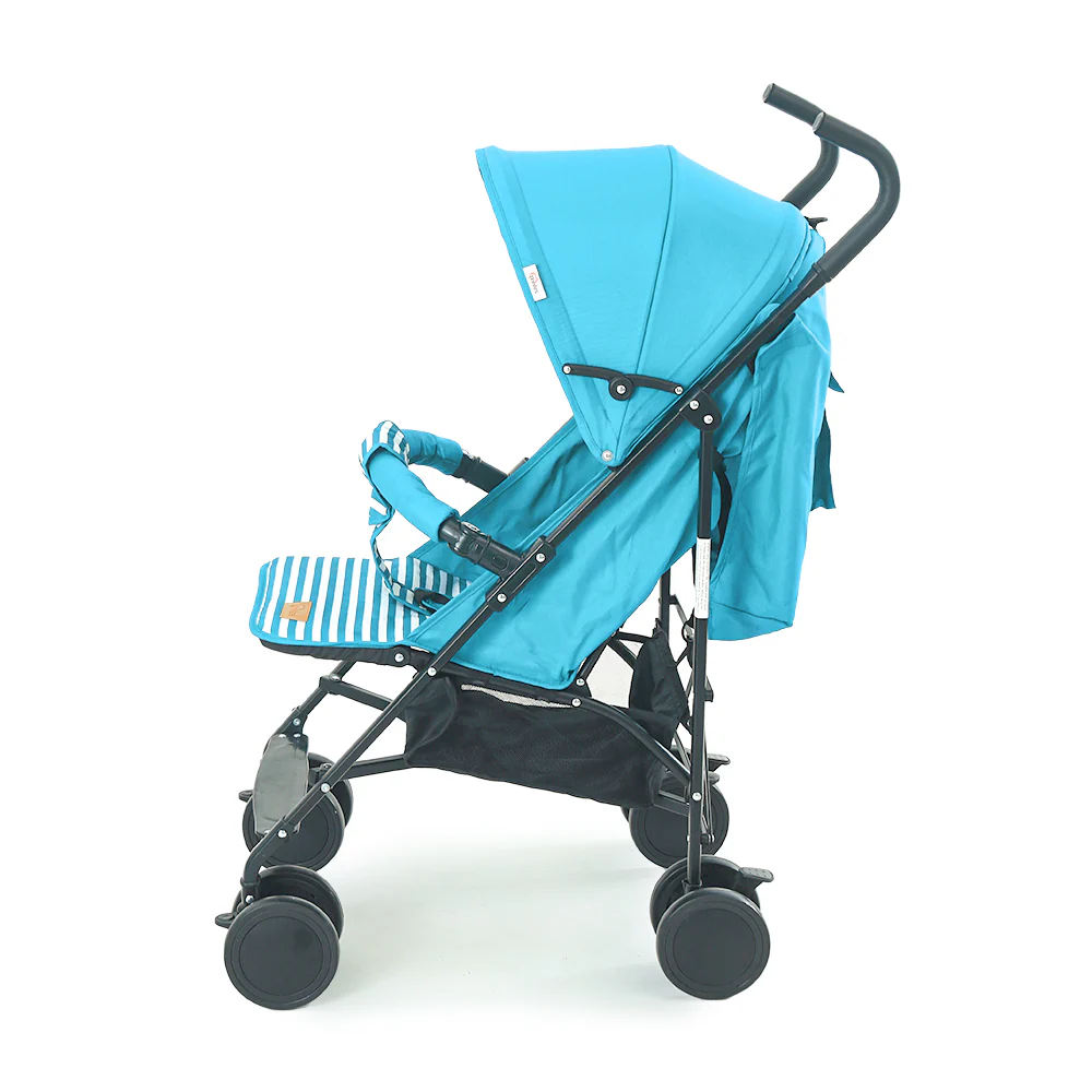 TINNIES BABY BUGGY - GREEN STRIPPED