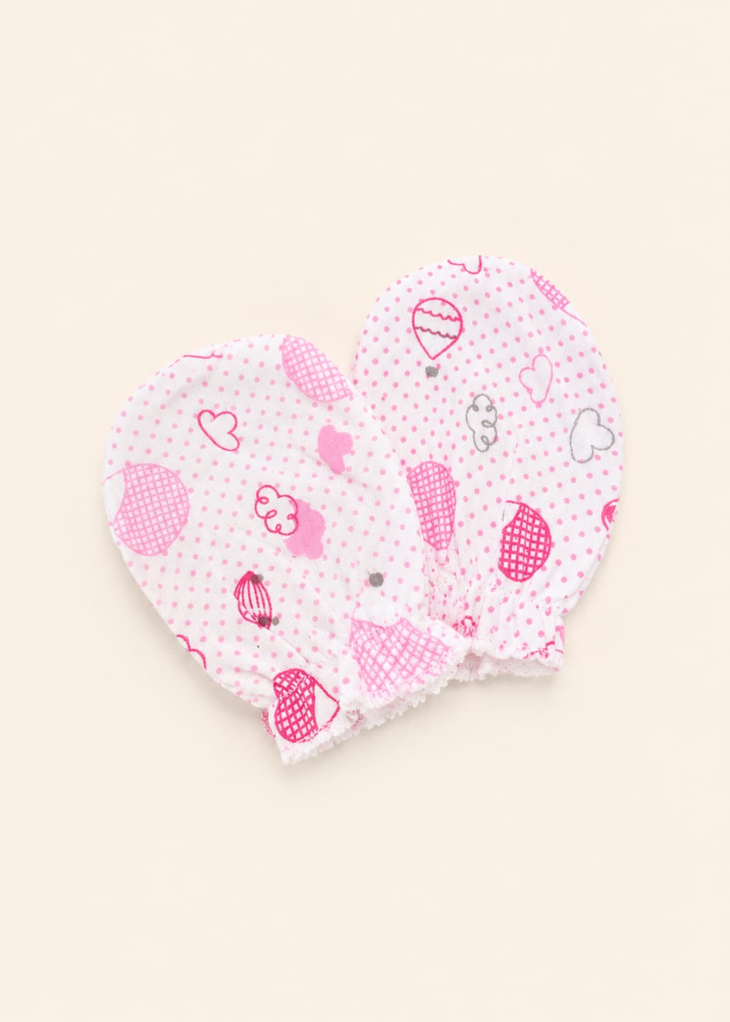 Soft Cotton Anti-Scratch Baby Mittens