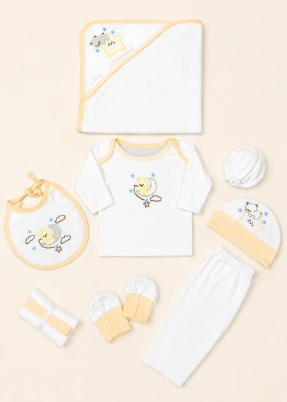 Cute Bear Theme Newborn Baby Welcome Kit & Clothing Combo Pack