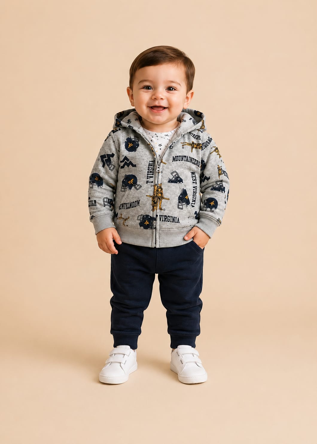 Print Hooded 3-Piece Set