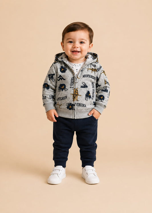 Print Hooded 3-Piece Set