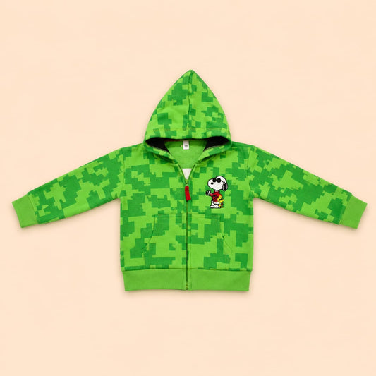Snoopy Print Hoodie, Tee & Denim Jeans 3-Pc Set
