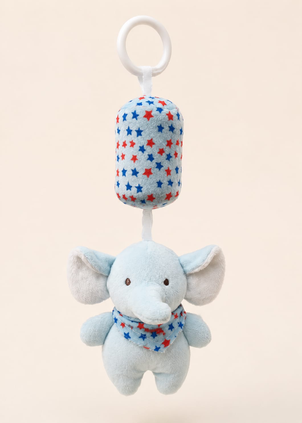 Hanging Plush Elephant Rattle Toy