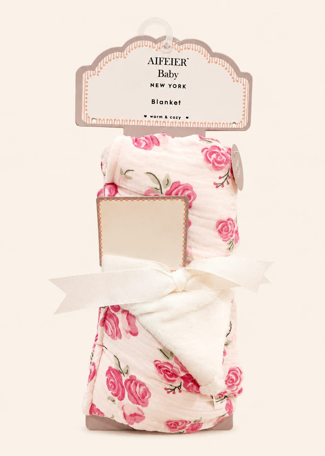 Aifeier Baby Premium Double-Layer Plush Floral Blanket