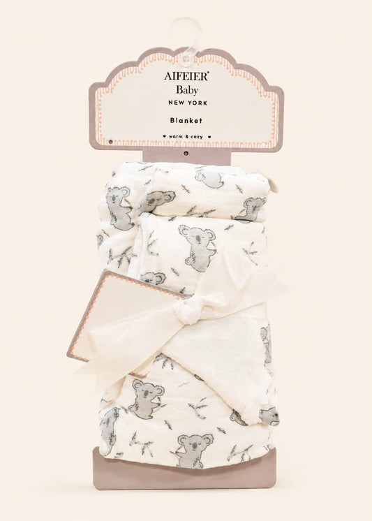 Aifeier Baby Premium Double-Layer Plush Koala Blanket