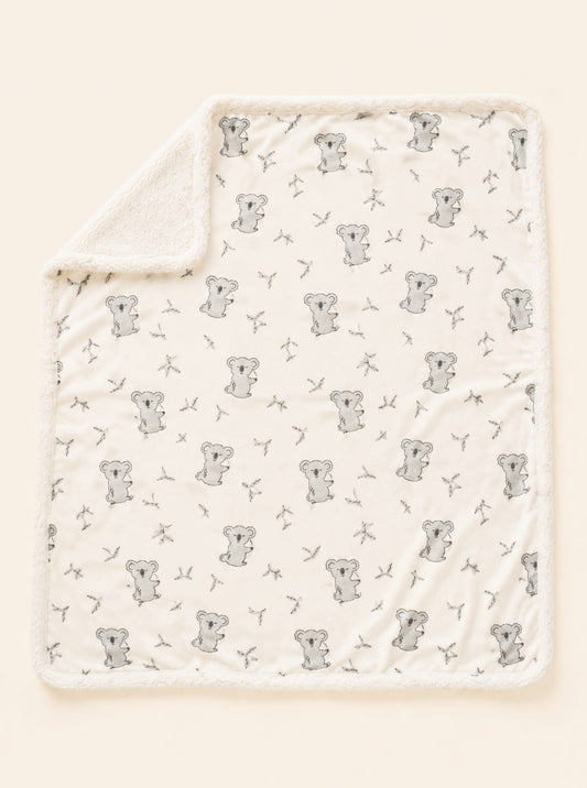 Aifeier Baby Premium Double-Layer Plush Koala Blanket