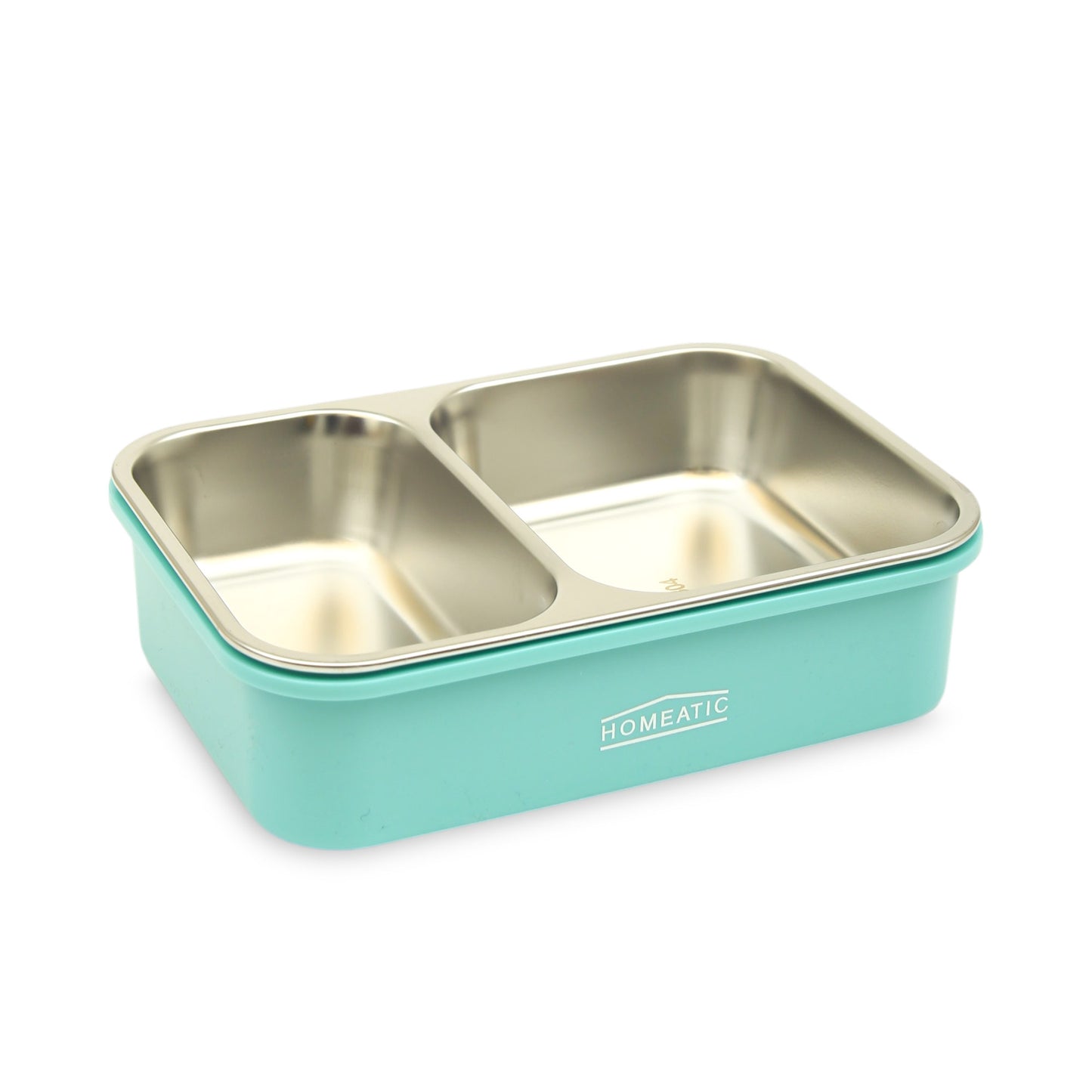 Homeatic Premium Dual-Compartment Stainless Steel Bento Box