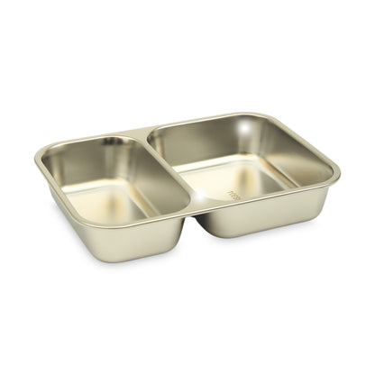 Homeatic Premium Dual-Compartment Stainless Steel Bento Box