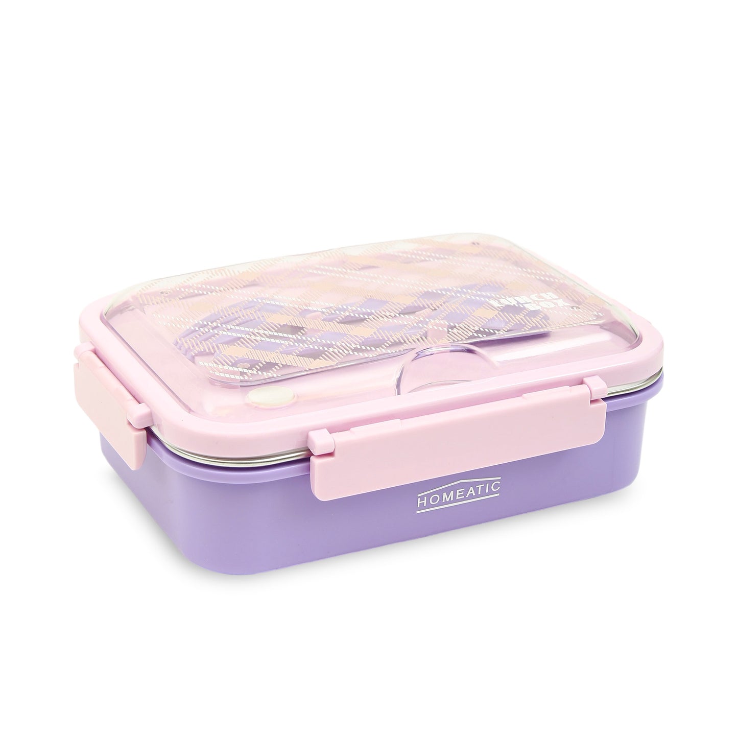 Homeatic Premium Dual-Compartment Stainless Steel Bento Box