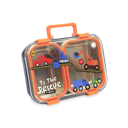 Homeatic Premium Dual-Compartment Stainless Steel Bento Box
