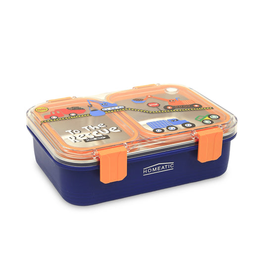 Homeatic Premium Dual-Compartment Stainless Steel Bento Box