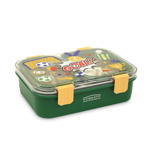 Homeatic Premium Dual-Compartment Stainless Steel Bento Box