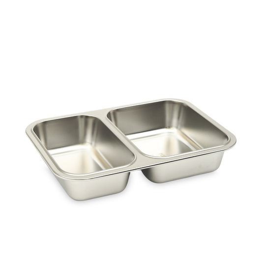 Homeatic Premium Dual-Compartment Stainless Steel Bento Box