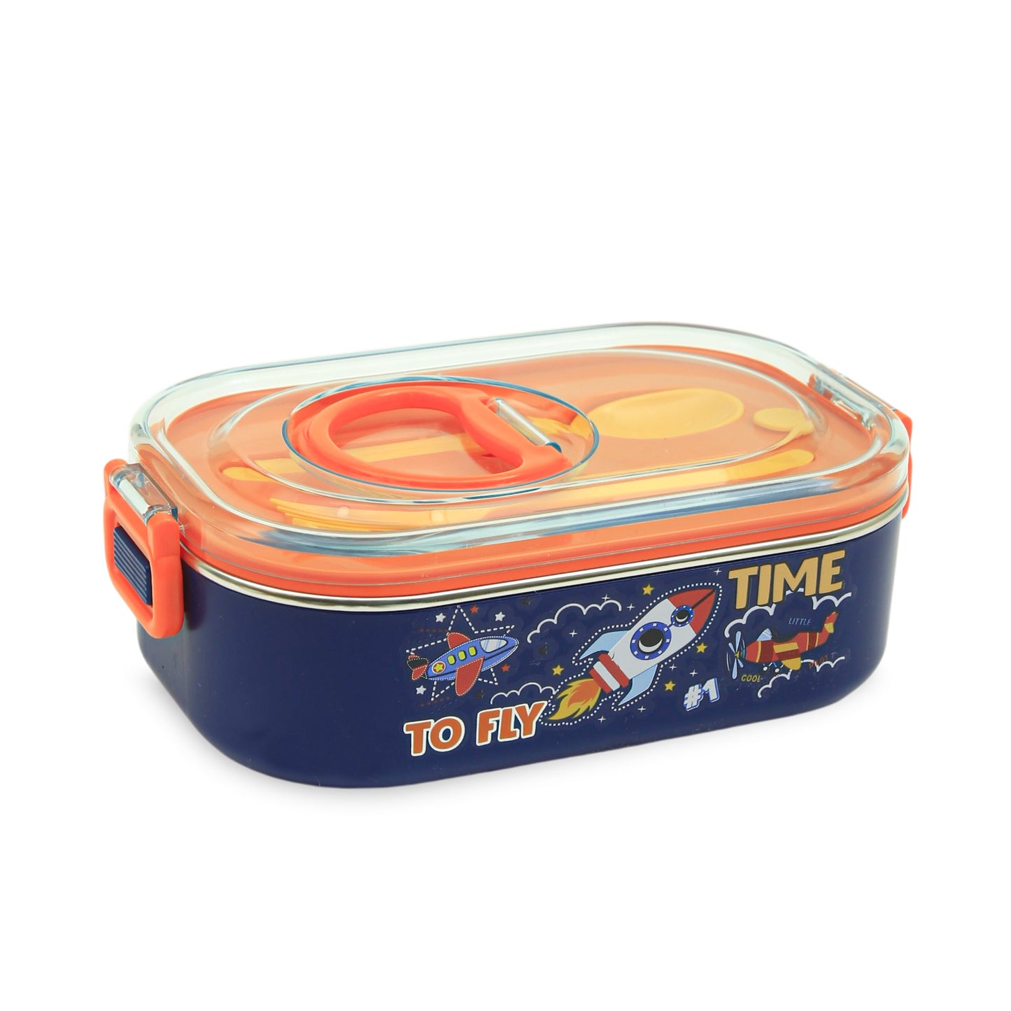 Homeatic Premium Dual-Compartment Stainless Steel Bento Box