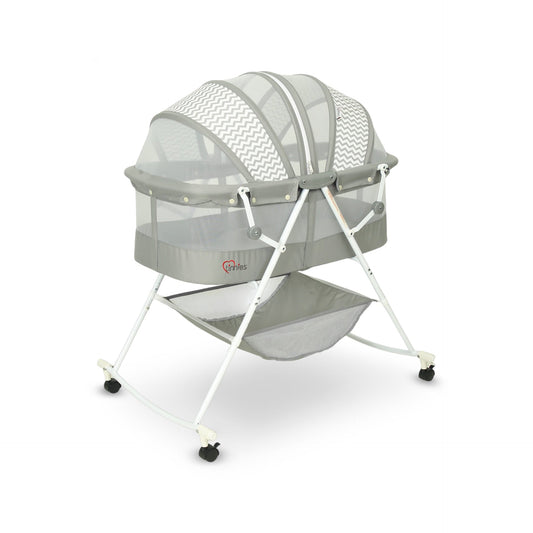 TINNIES PORTABLE BABY CRADLE GREY