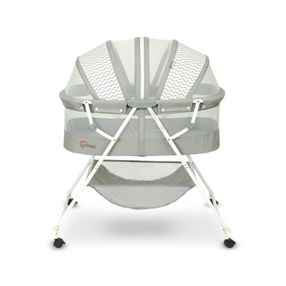 TINNIES PORTABLE BABY CRADLE GREY