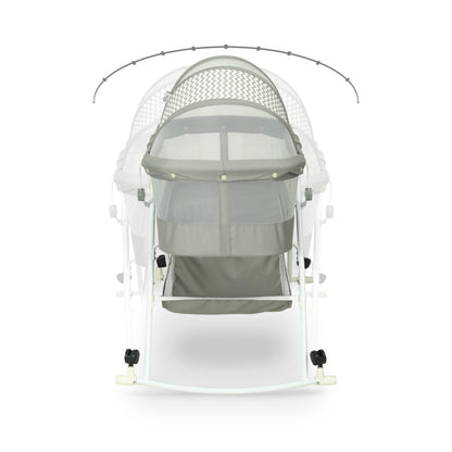 TINNIES PORTABLE BABY CRADLE GREY