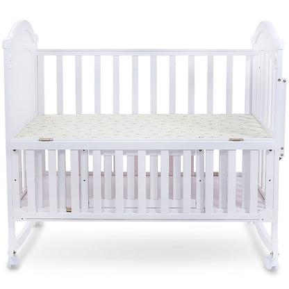 TINNIES WOODEN BABY COT WITH STORAGE – WHITE