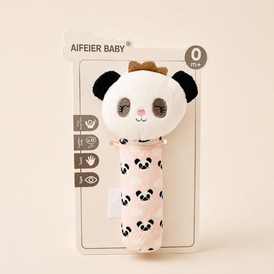 “Cute Panda Baby Rattle – Plush Toy”