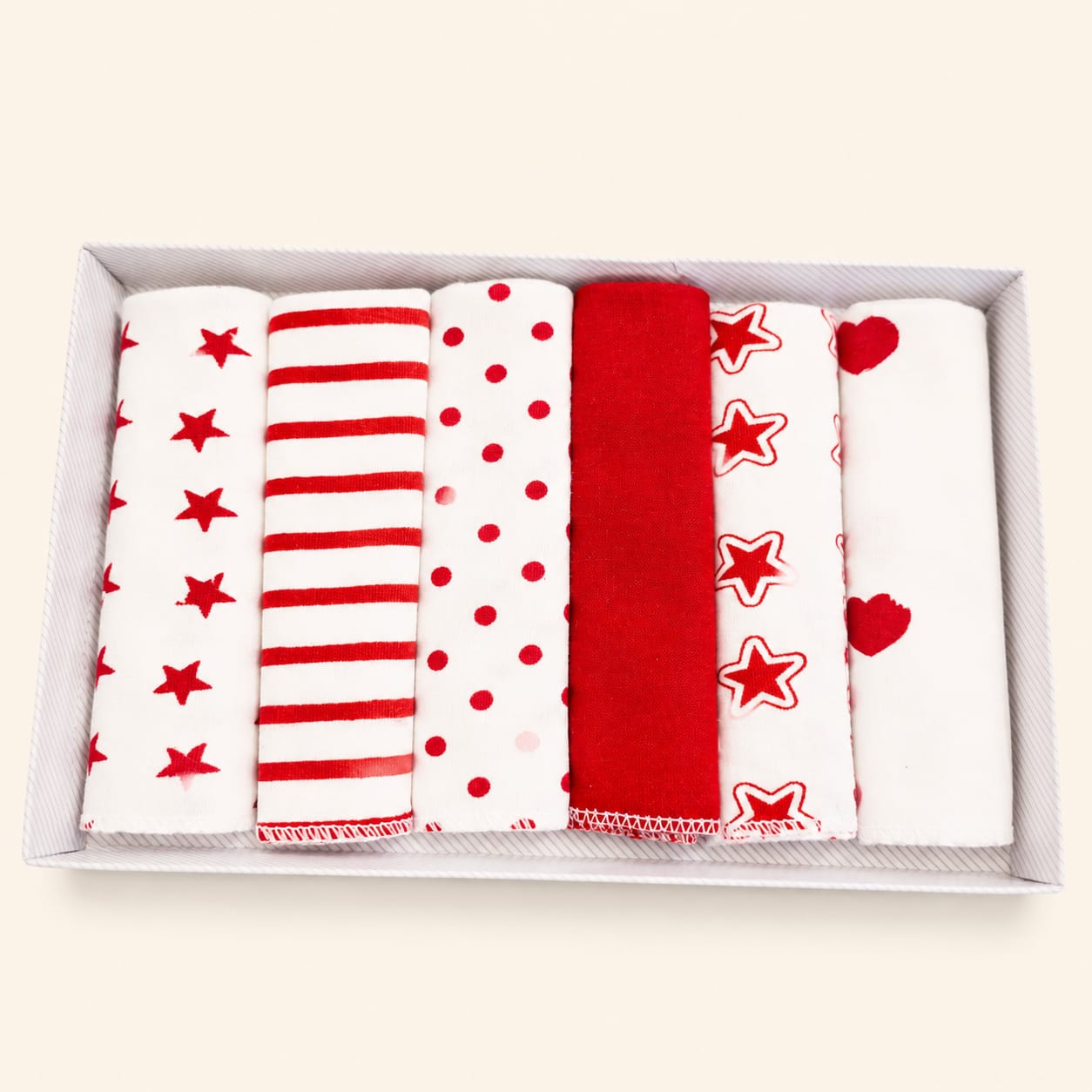 Caramell Baby Soft Cloth Set – 6 Pieces