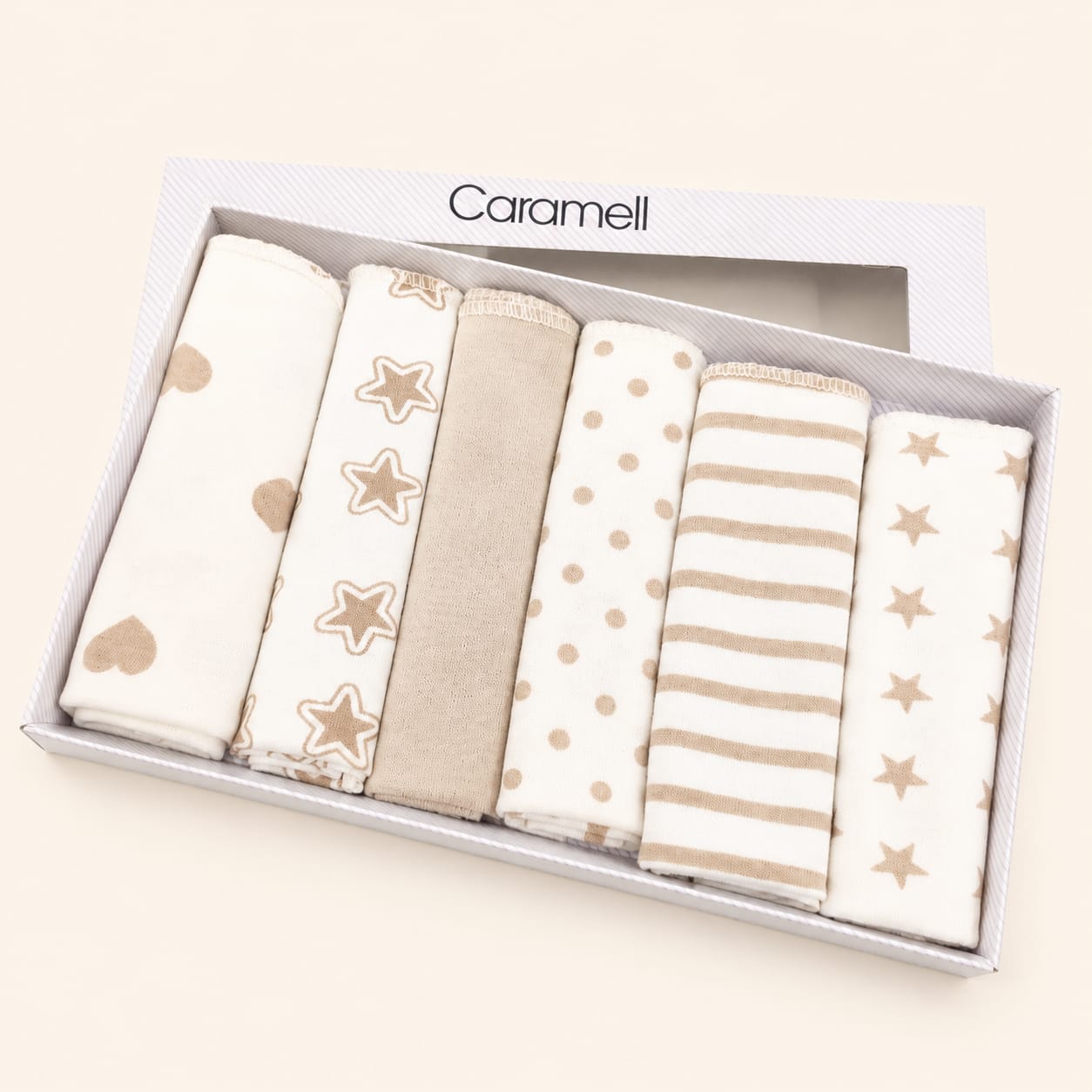 Caramell Baby Cotton Napkins – 6 Pieces