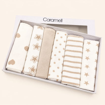 Caramell Baby Cotton Napkins – 6 Pieces