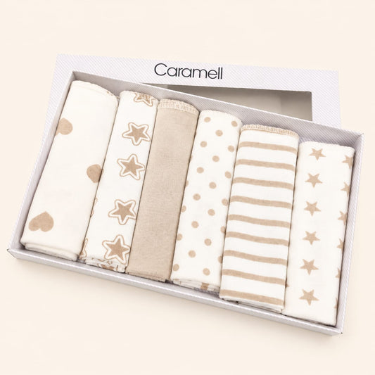 Caramell Baby Cotton Napkins – 6 Pieces